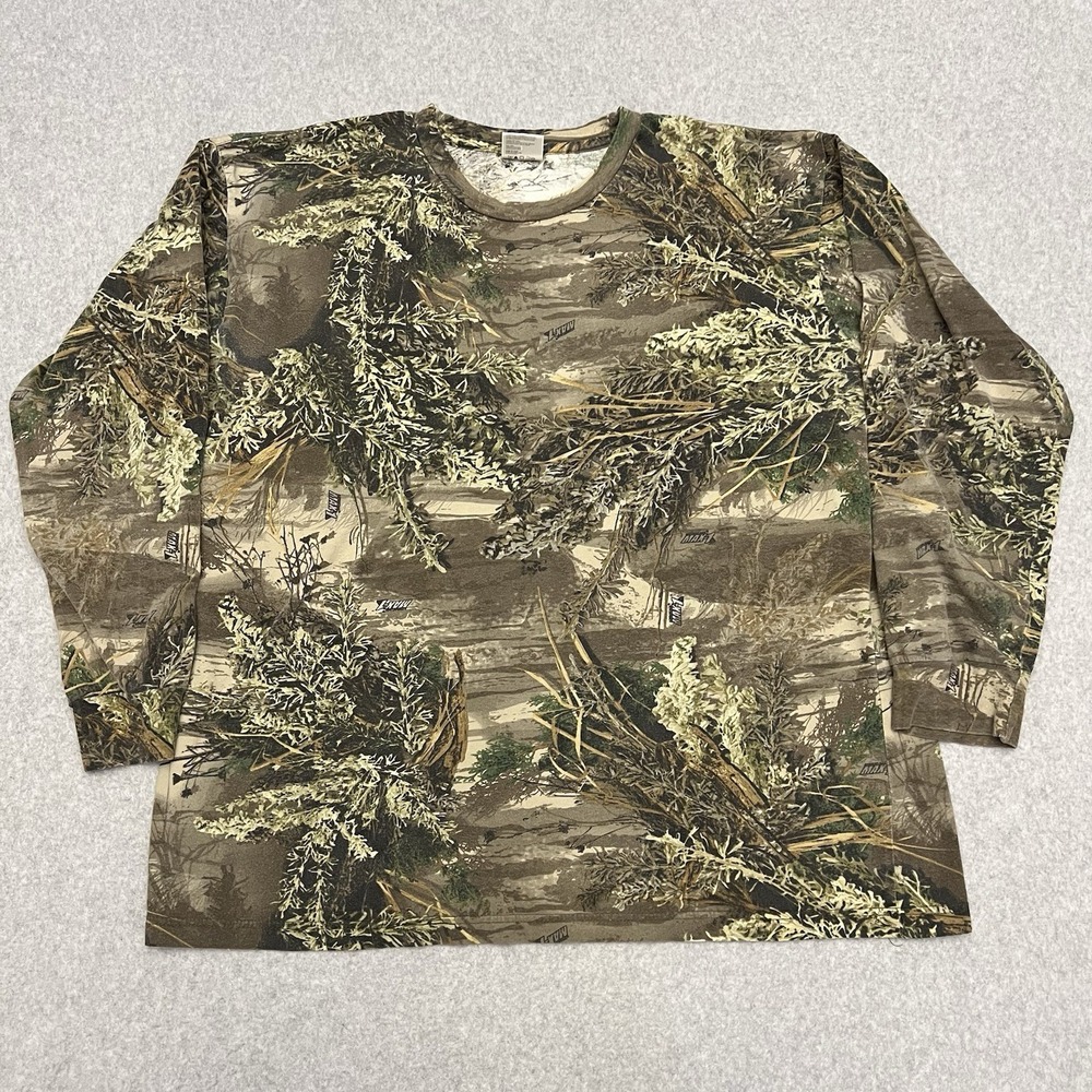 Realtree Shirt Men's 2XL Advantage Max-1 Camo Long Sleeve Hunting Outdoors Hike